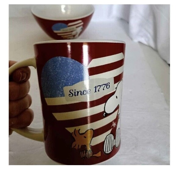 Peanuts Snoopy Woodstock Mug Bowl Ceramic - Picture 8 of 8